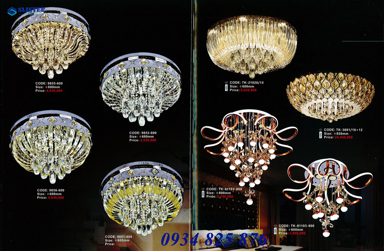 Đèn Mâm Pha Lê Trang Trí Trần-TL21026